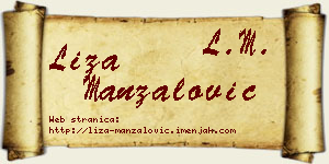 Liza Manzalović vizit kartica